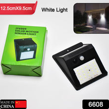 Outdoor solar motion sensor LED light.