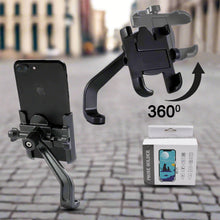 Full Metal Body Bike & Scooty 360 Degree Rotating Mobile Holder Stand for Bicycle, Motorcycle, Scooty for Maps and GPS Navigation Fits All Smartphones (1 Pc)