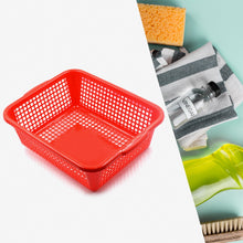 Multipurpose plastic washing basket, suitable for fruits, vegetables, and dishes.