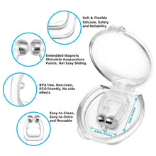 Silicone anti-snore nose clip for men and women