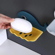 Fish-shaped soap holder, double-layer, wall-mounted