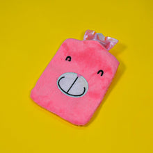 Small pink hot water bag for cramps, neck, and shoulder pain