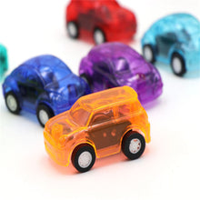 Small car toy with pull back action.