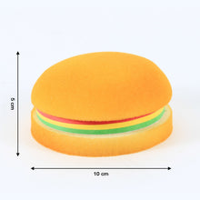 Fun burger-shaped sticky notes, multicolor mini pads