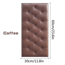 Brown cushion panel 3D wall.