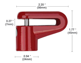 Secure padlock disc lock for bike wheels