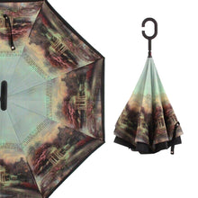 Windproof reverse umbrella