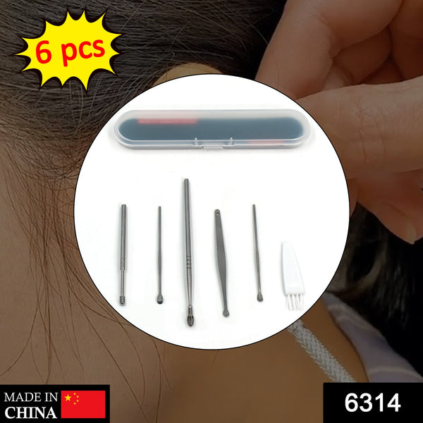 6Pcs Earwax Removal Kit | Ear Cleansing Tool Set | Ear Curette Ear Wax Remover Tool