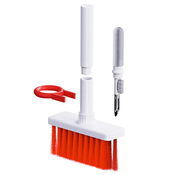 5 in 1 multi-function dust clean brush with corner gap duster and keycap puller