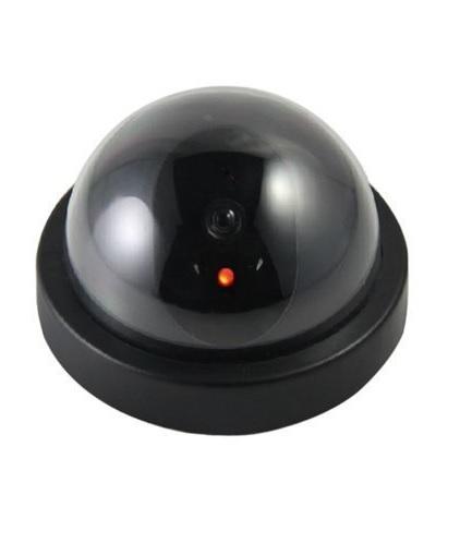 Wireless dummy CCTV camera with visible lens