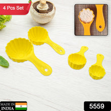 Plastic Kitchen Tool Mould / Ladoo Mould Spoon Ladoo Making Spoon Set for Kitchen Multipurpose, Plastic Ladoo Mold For Making Different Variety of Ladoo (4 Pcs Set)