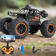 Remote Control Car with Camera Off-Road Remote Control Truck Monster Trucks for Boys 8-12 Birthday Gift For Kids Adults Gift For Boys And Girls HD Camera Rock Crawler Monster Truck Toy